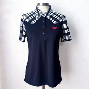 PXG Women’s Contrast Plaid Polo S